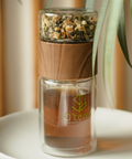 Tasse de voyage en verre avec infuseur