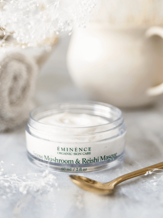 Masque aux champignons des neiges et au reishi