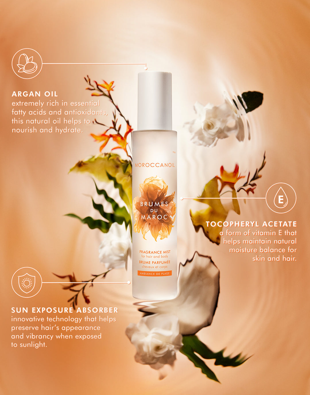 Moroccanoil - Ambiance de plage brume parfumée moroccanoil